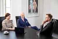 Picture of Jyrki, Niina and Paulus